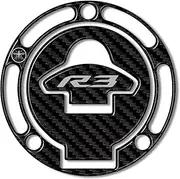labelbike - 3D Sticker Motorcycle Tank Cap Protection Compatible with Yamaha YZF R3 2019-2020