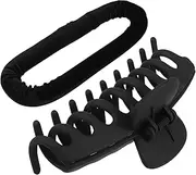 Generic 1 Set Heatless Lazy Curling Iron Hair Barrettes Curling Wand Headband Hair Clips Curler Clips for Hair Curling Irons Hair Ribbon Head Bands Hair Rollers Heatless Rods Plastic Black