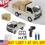 WPL D12 RC Car 1:16,2.4Ghz RC Drift Car Model,Mini-Truck with Double Battery US