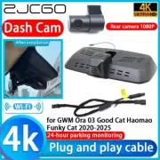 4K Wifi DVR Dash Cam Camera for GWM Ora 03 Good Cat Haomao Funky Cat 2020-2025