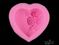 在飛比找Yahoo!奇摩拍賣優惠-【悠立固】Y560S DIY玫瑰愛心造型巧克力翻糖蛋糕裝飾模