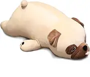Bulldog Plush Toy, 20" Stuffed Animal Throw Plushie Pillow Doll, Soft Fluffy Puppy Dog Hugging Cushion - Present for Every Age & Occasion