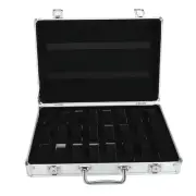 24 Grids Aluminum Alloy Suitcase Watch Display Storage Box Watch Organizer C BX5