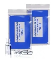 1000 Blue Prn Bags Clear 6 x 9 Zip Locking Printed Bags