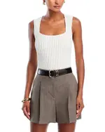 French Connection Ottoman Crinkle Knit Tank