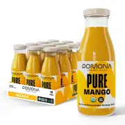 Pomona Organic Juices Pure Mango Juice, 8.4 Ounce Bottle (Pack of 12), Cold Pres