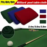Premium 7/8/9ft Pool Table Cloth Felt Snooker Billiard Tablecloth Accessories AU