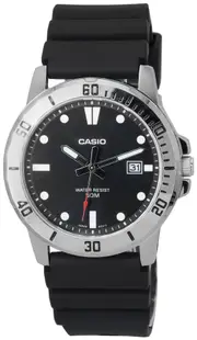 Casio Collection MTP-VD01-1E Black Rubber Mens Watch