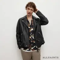 在飛比找momo購物網優惠-【ALLSAINTS】MILO 桀傲不馴騎士羔羊皮皮衣外套-