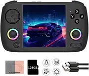 RG CubeXX Handheld Game Console with RGB Joystick Lighting, 3.95 Inch IPS Screen Linux System 3800mAh Battery Retro Video Games Console, Built in 64G Card & 5421 Games, Supports 5G WiFi Bluetooth