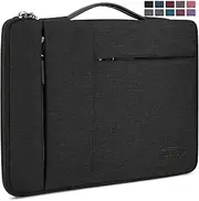 Laptop Sleeve 13.3-14 Inch Laptop Case Waterproof Durable Business Computer Carrying Bag Compatible with MacBook Air/Pro HP/Asus/ThinkPad Notebook Protective Tablet Handle Laptop Bag Black