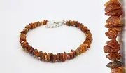 amber-us Amber Necklace for Dogs Made of Raw Baltic Amber | Tick Collar | Amber Against Ticks | Ticks and Flea Protection Collar (30-35 cm)