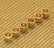 MVSF-G (6) Economy Gold Vintage Style Guitar String Ferrules