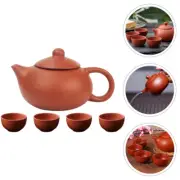 Purple Clay Teapot Set Travel Kungfu Sets Coffee Serving Pots for Loose