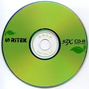 錸德 Ritek 環保綠葉 CD-R 700MB 52X 50片裸裝