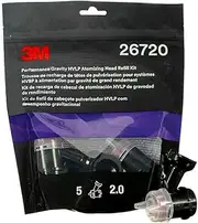 3M 5 x HVLP High Performance Flow Cup Nozzle Head 26720 Size 2.0 Red Can be Combined with PPS 2.0 Spray Cups for High Performance Paint Gun