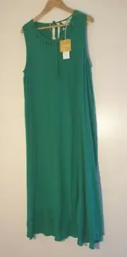 Fabulous Size 18 (M) Taking Shape Cross My Heart Green Maxi Dress Rrp $139.95