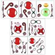 1 Set Cleaning Teeth Rope Knot Ball Toy Pet Teeth Stuffed Dog Toys for Puppy
