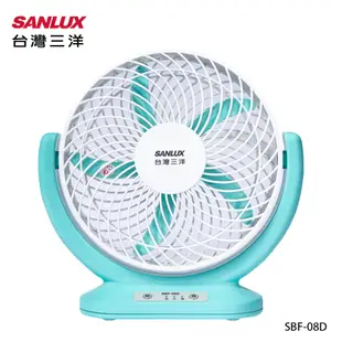 SANLUX台灣三洋 8吋 USB攜帶型DC循環電風扇SBF-08D USB風扇 靜音風扇 (5.4折)