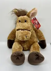 Russ Berrie - Cassidy Horse - Soft Plush Toy Brown Fluffy 15” or 38cm. NOS