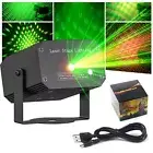 Mini Laser Projector Stage Lights LED R/G Disco Lighting Xmas Party KTV DJ LigHF