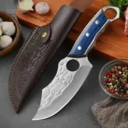 Chef Knife Kitchen Knives Fixed Blade With Sheath Outdoor Camping Hunting Knife