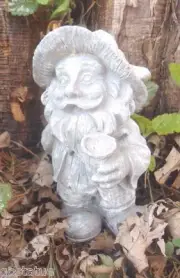 Latex gnome mold - plastic backup concrete plaster elf mould 5.25"H x 3"W