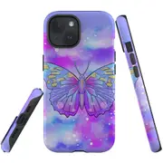 For iPhone 15 Plus Case, Shielding Cover, Enchanted Butterfly