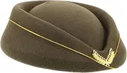 [LIFKOME] Fashionable Air Hostess Beret Cap for Women Lightweight Stewardess Hat with Unique Style Comfortable Flight Attendant Headwear for Professional Uniforms