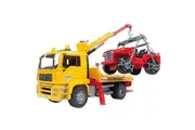 Bruder 1:16 Man TGA Breakdown Tow Truck w Cross Country Vehicle Kids 4y+ Toys