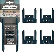 [StealthMounts] Tool Holder for Makita LXT | Cordless Tool Stands for Makita 18v Power Tools | Set of 4 | Blue tool organizers for Makita