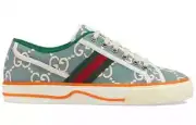 Gucci Tennis 1977 Light Blue Cotton Size 41, 42, Made in Italy Low Top Sneaker