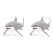 2x Schleich 7'' Great WHT Shark Animal Action Figure/Figurine Kids Play Toy 3-8y