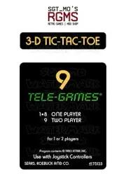 Atari 2600/Sears Tele-Games Replacement Label - 3D Tic Tac Toe