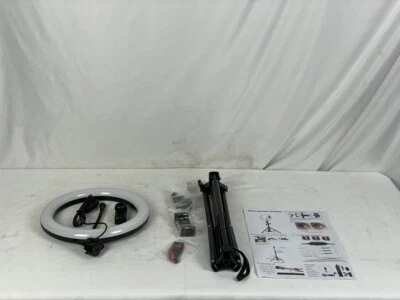 Soaoun 10" LED Ring Light With Tripod Stand