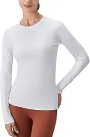 [Generic] Plus Size Duds Undershirts Tops Round Neck Slim Fit Baselayer Soft Thermal Underwear Light Womens Thermals Top and Bottom Set Outdoor