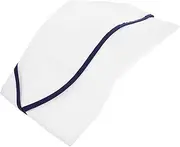 [VERDANVERSE] Chef Canteen Hat Japanese Style Chef Hat for Kitchen Cooking Comfortable Breathable Materials Elegant Design for Hotel Restaurant Service Staff Protective Features with Stripes