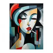Female Modern Art Canvas Print