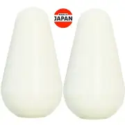 NEW (2) Switch Knobs (METRIC size) For Lever switch Strat Guitar Style PARCHMENT