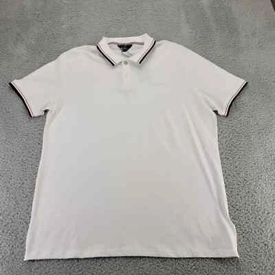 Ben Sherman Shirt Mens XL White The Orginal Polo Short Sleeve Golf Rugby Preppy