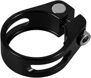 Abaodam Folding Bike Seatpost Clamp Aluminum Alloy Collar Lightweight Quick Release Clip for Road Bikes Easy Installation Durable and Practical Seat Post Fixator