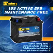 Century ISS Active EFB MF battery for Citroen Ds3 1.6 THP 155 Petrol 5FV EP6CDT