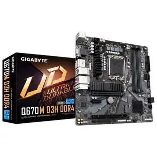 【GIGABYTE 技嘉】Q670M D3H DDR4 主機板