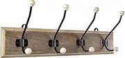 PERCHA Madera/Metal 4 POMOS Ceramica
