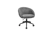 Maestro Furniture Marquin Boucle Fabric Computer Desk Task Office Working Chair Charcoal