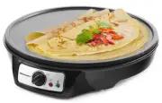 ECP-126 Crepe Maker, Pancake, Hot Cakes and Non-stick Griddle with Spreader, ...