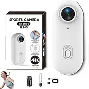 Nexo25 Camera, Motiontrail - Nexo25 Camera, Wearable Sports Cameras with 4k/1080p,120° Wide Angle, Waterproof Case, High-Res, Magnetic Mounting, for Outdoor Sports (White-Simple,1080P)
