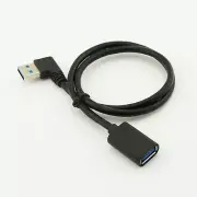 1pc USB 3.0 Right Angle A Male to USB 3.0 A Female M/F Extension Data Cable 50cm