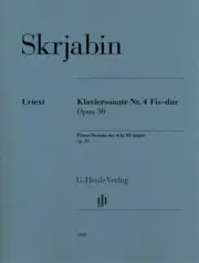 Scriabin Piano Sonata No. 4 in F-sharp major Op. 30 Sheet Music Book 051481110