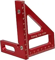 TEHAUX Multi-angle Measuring Ruler Degree Triangle Ruler Aluminum Alloy Engineer's Tool Miter Square Woodworking Measuring Tool for Men